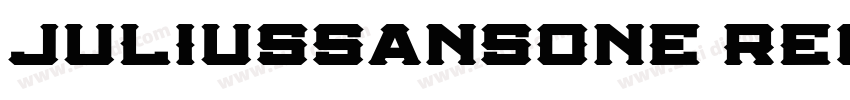 JuliusSansOne Regula字体转换
